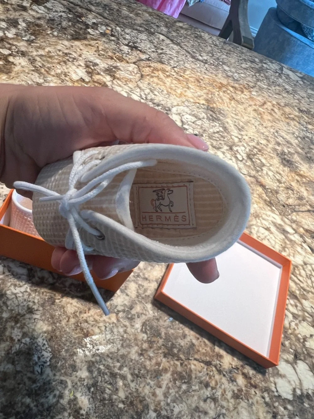 Hermes Pif Cabriolet Baby Walker Shoes - Picture 8 of 8